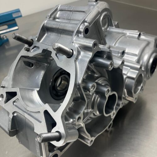 After vaportblasting, wetblasting, natstralen carter motorcross. natstralen motorsport
